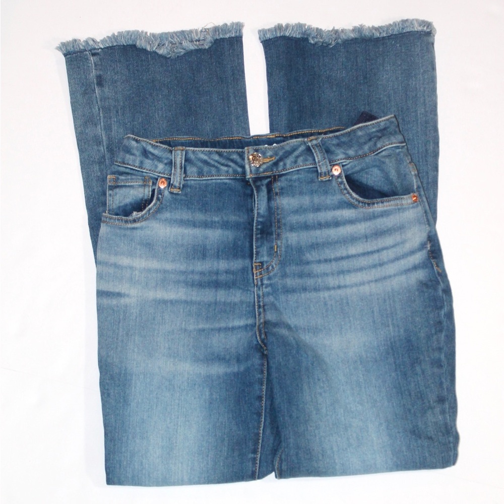 Cat & Jack Medium Blue Frayed Hem Jeans